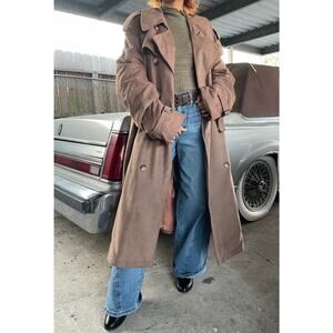 🔥Botany 500 USA Ultra Suede Classic Minimalist Blanket Line Men’s Trench Coat
